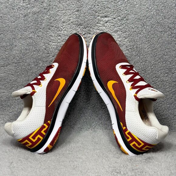 Nike Free Trainer V7 USC Trojans Mens Size 9 Training Shoes Sneakers Crimson Red - Picture 6 of 9